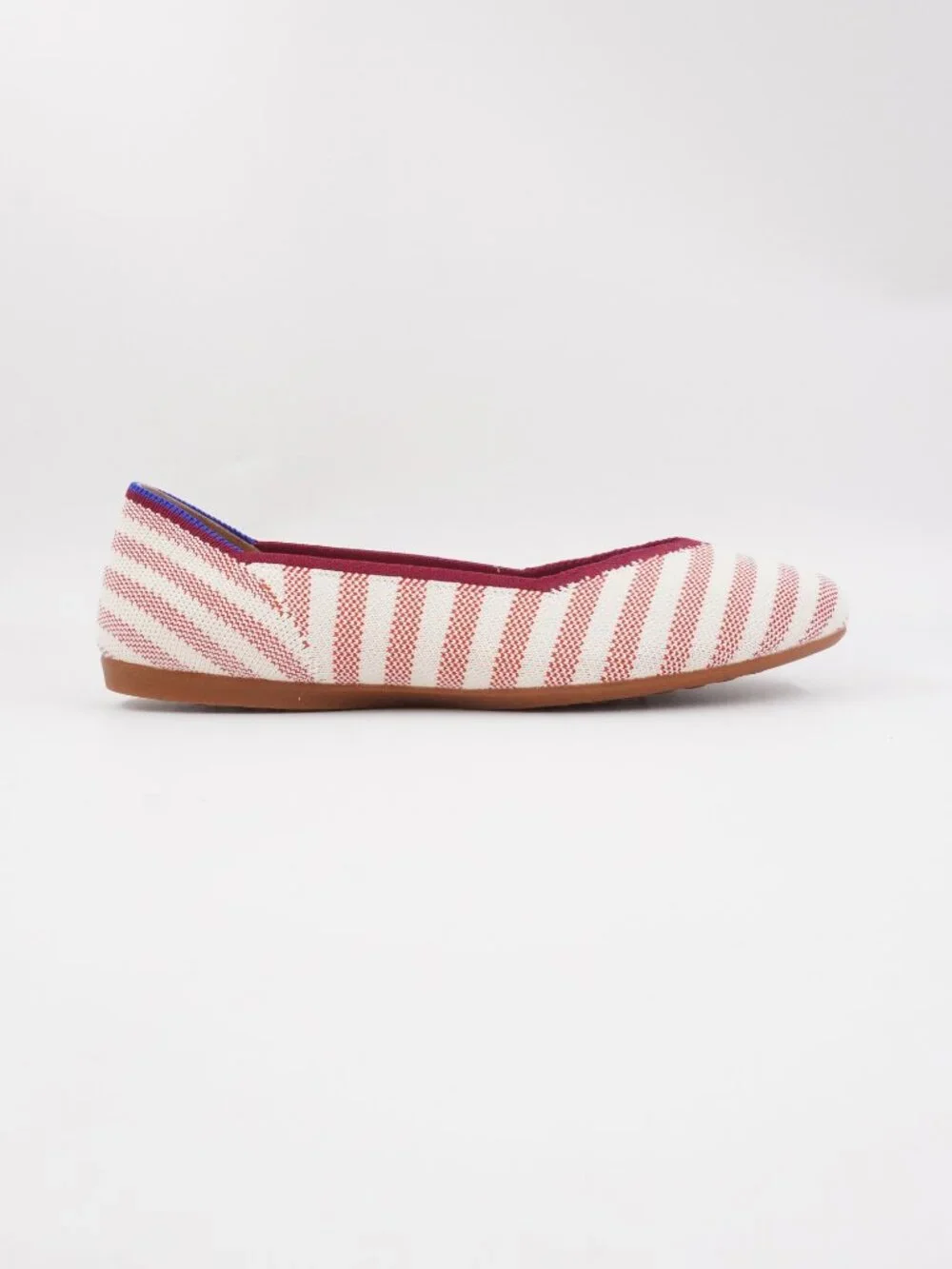 Rothy's The Daily Flat in Coral Cabana Stripe - Women's Size US 8 (New) 441-009